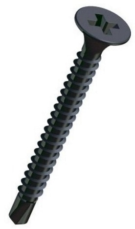 Šroub do sádrokartonu s jemým závitem s vrtáčkem (do plechu)