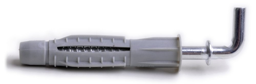 Hmoždinka uzlovací nylonová s lemem + skoba