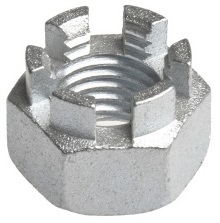 Matice korunková DIN 935