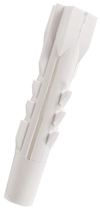 Hmoždinka uzlovací bez lemu čtvercová bílá