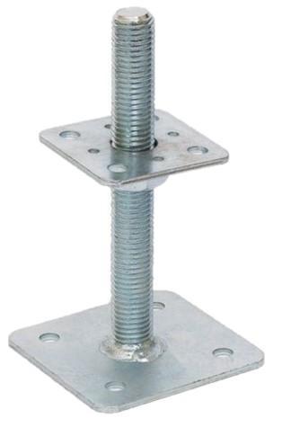 Patka pilíře se závitem - menší horní deska 80x80 ZN