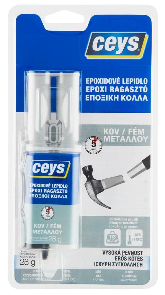 Lepidlo Ceys EPOXI - epoxidové lepidlo KOV 24ml stříkačka