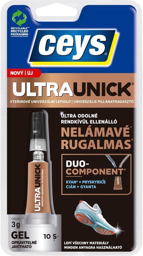 Lepidlo Ceys Ultraunick 3g-gelové sekundové